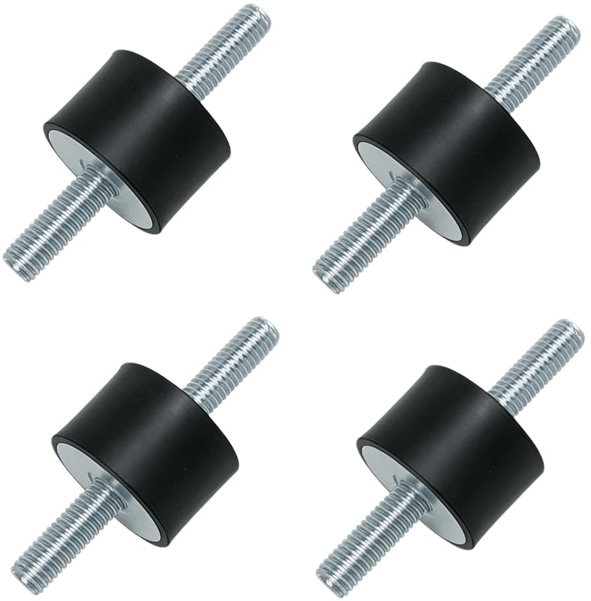 4 stuks rubberen buffers M6, trillingsdemper, rubberdemper, Silentblock M6, rubberen buffer airconditioning M6, rubberen trillingsdemper, rubberen demper voor waterpompen, luchtcompressoren (VV20 × 15