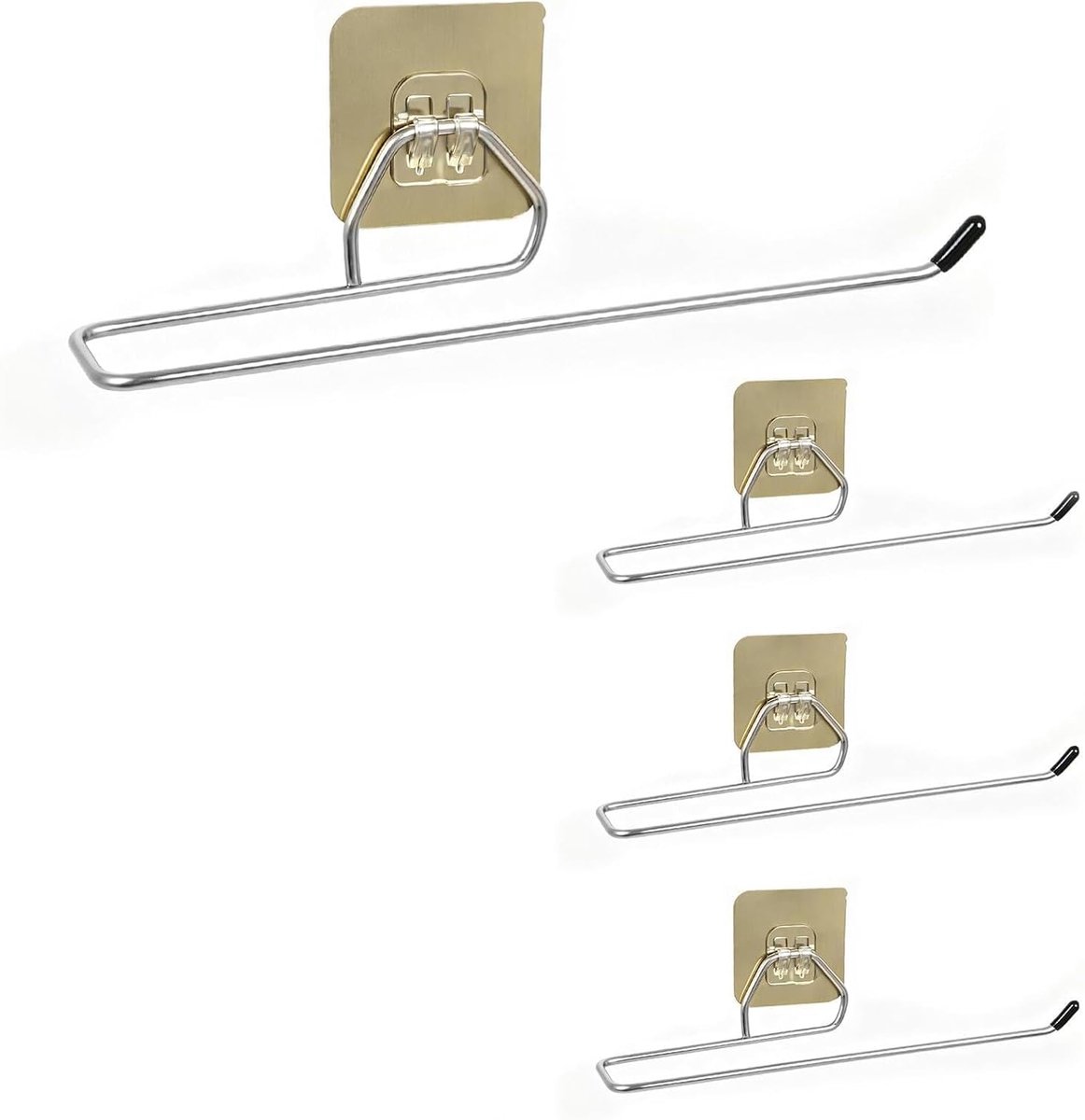 4 stuks keukenpapier handdoekhouder zelfklevende stof handdoekhouder