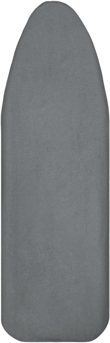 Strijkplankhoes, Strijktafelhoes van katoen, Strijkhoes met elastisch voor stoomstrijkijzer, Geschikt voor strijkplanken 120-125cm x 40-46cm, Grijs