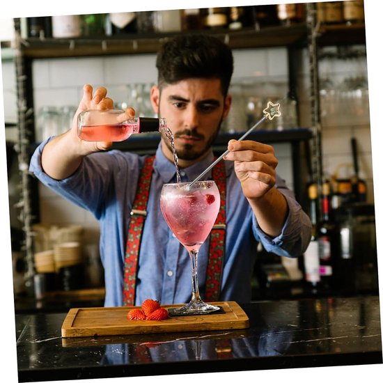 Roerstaaf Roestvrij Staal - Menger Cocktail - Dranken Mixen - Voortreffelijk Vakmanschap - 185 cm - Diverse Kleuren — afbeelding 3