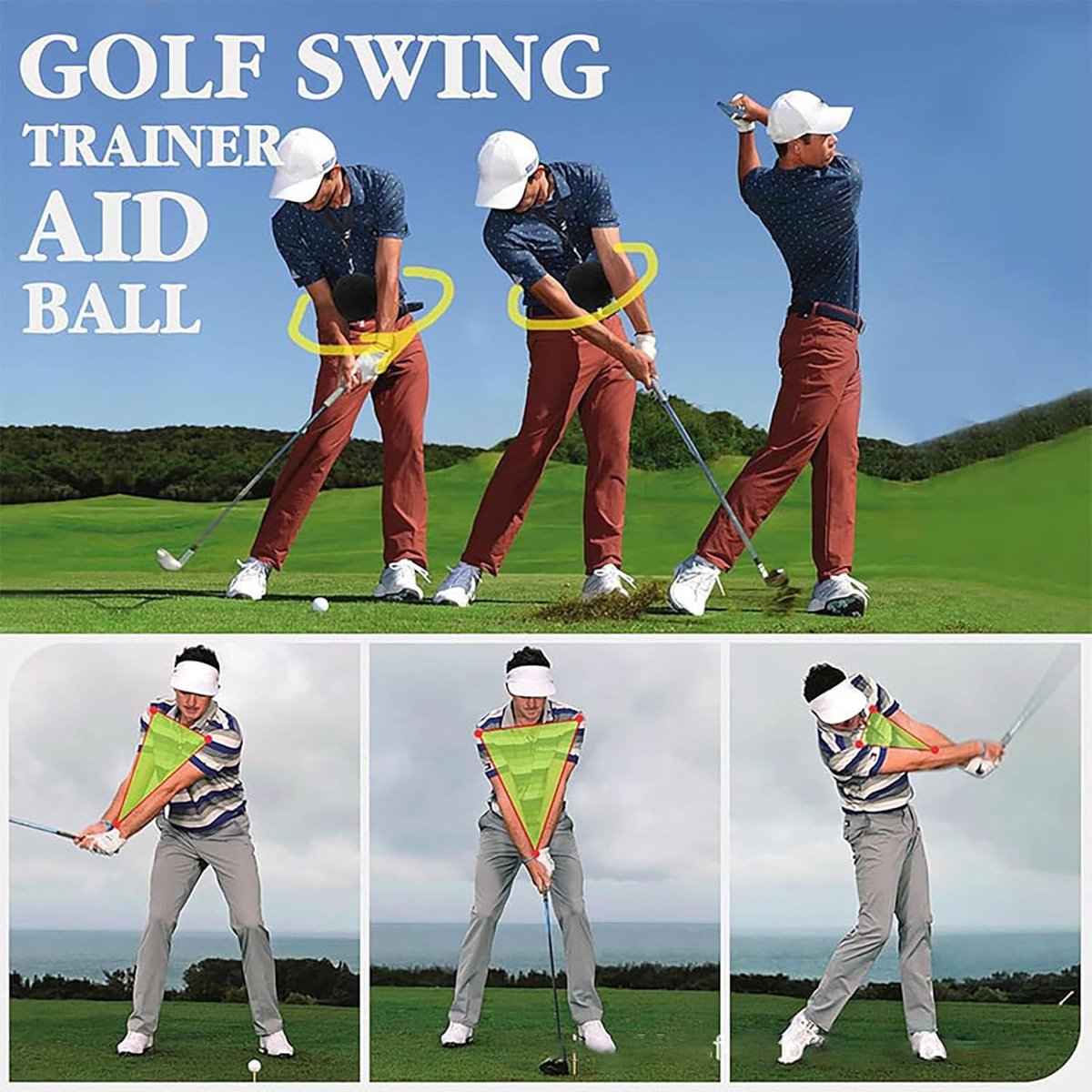 Golf Swing Trainingsbal - Golf Trainer - Swing Verbeteren - Intelligente Trilsignalen - 14.7 cm - Enkel kenmerk