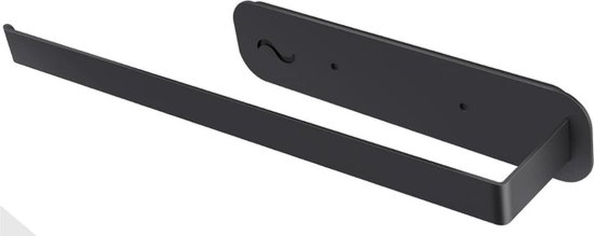 Vaatdoekhouder Magnetisch - Aanrecht Organizer Zonder Boren - Keuken Organizer Metaal - Ook voor Keukenpapier - Zwart