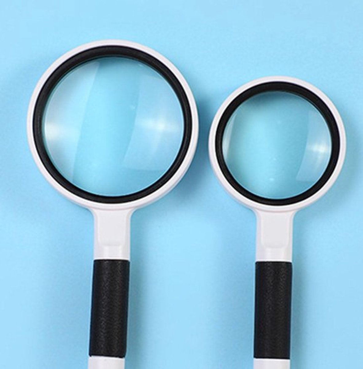 75mm/2.95in Diameter HD Vergrootglas met Breed Gezichtsveld - Zwart Wit