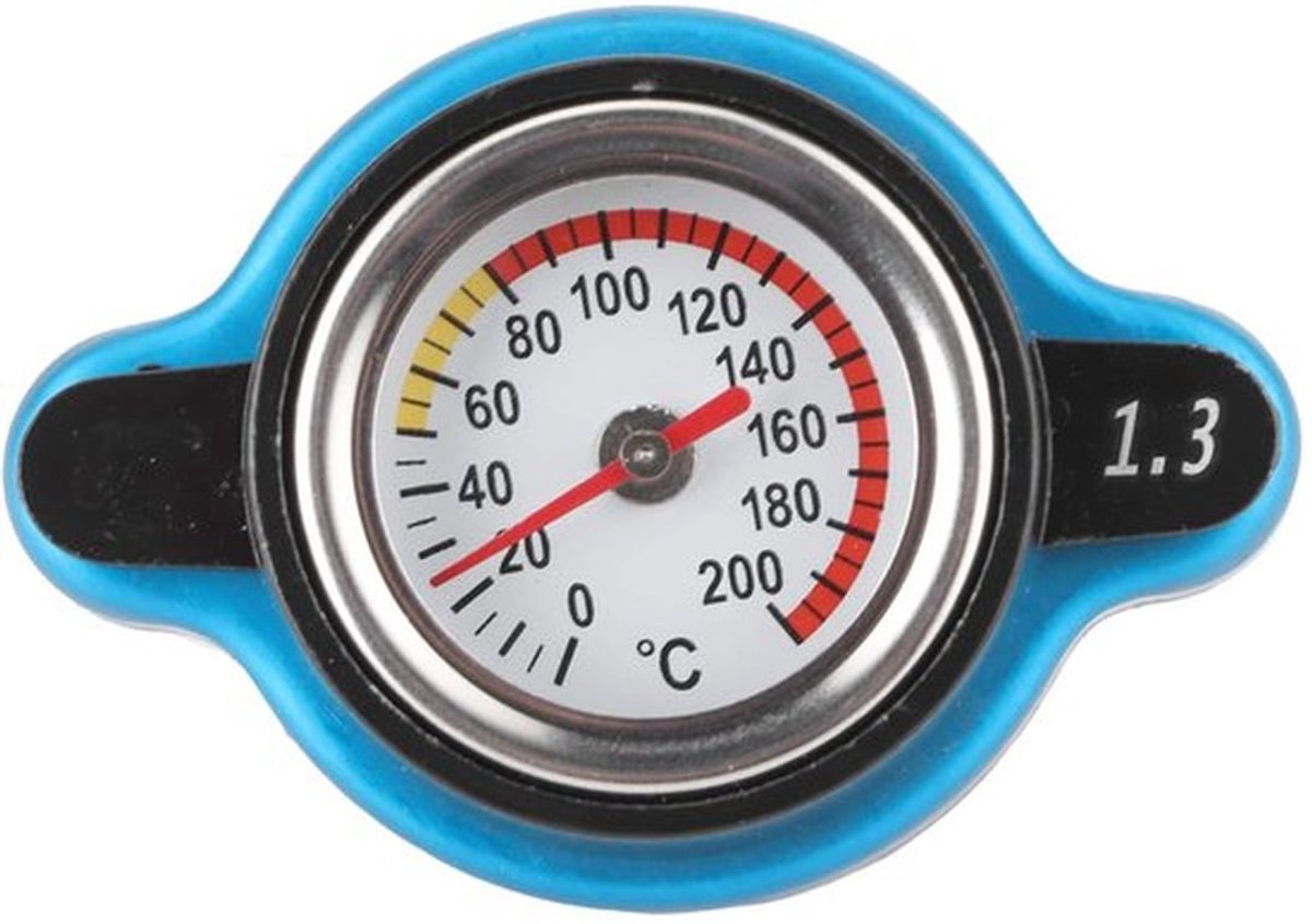 Universele thermostatische radiatordop, watertankdeksel, lekvrij met temperatuurmeter, radiatoronderdelen (1,3 bar)