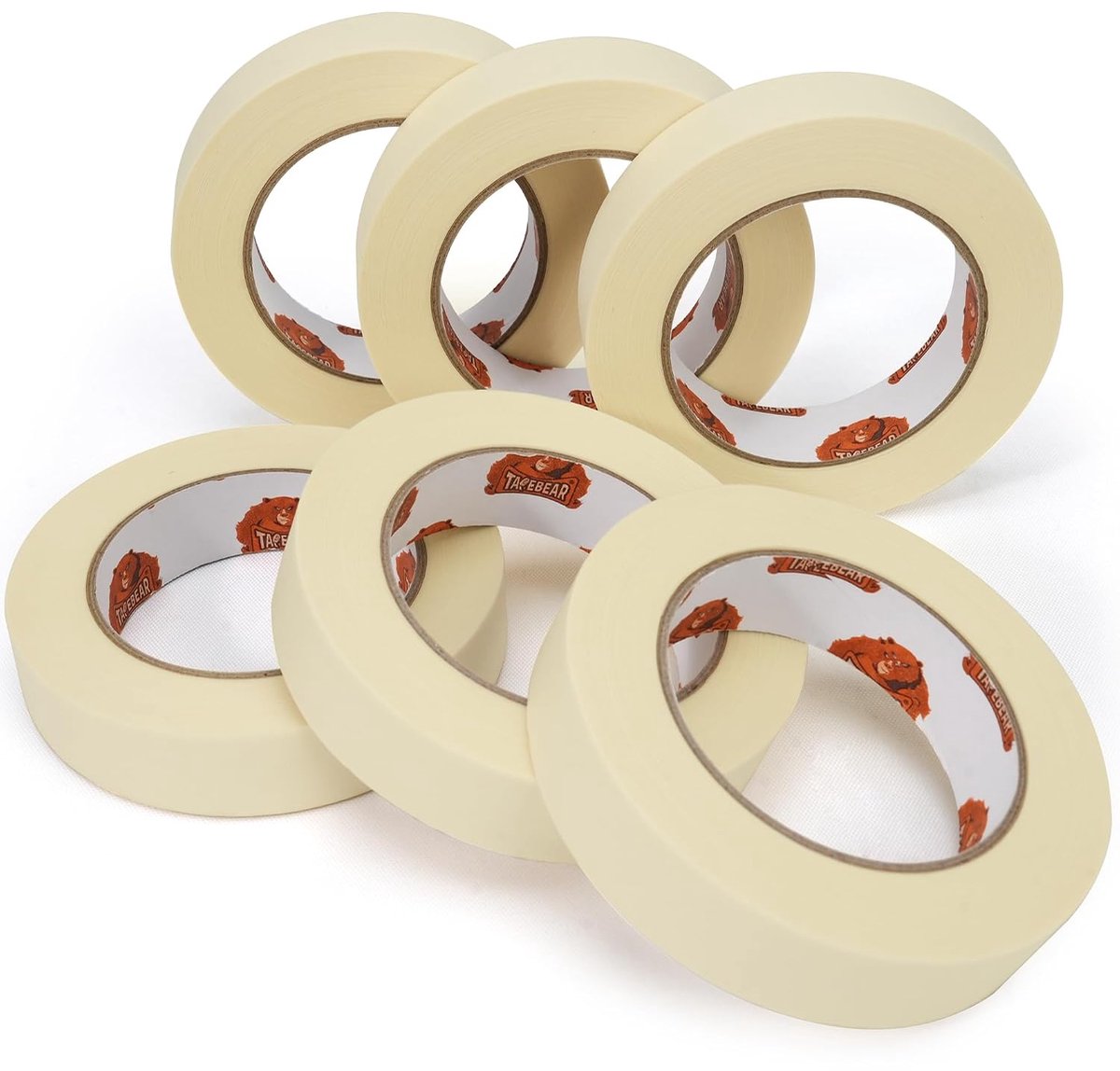 Verf tape 25 mm x 55 m - beige - ecovriendelijk - perfect voor schilderwerk - ShopVlot