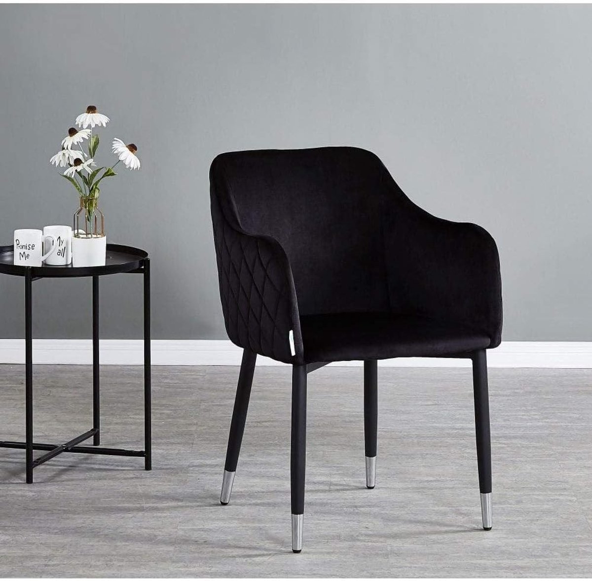 Verona Stoelen Zwart - Modern Design - Comfortabel - Perfect voor Eetkamer - ShopVlot