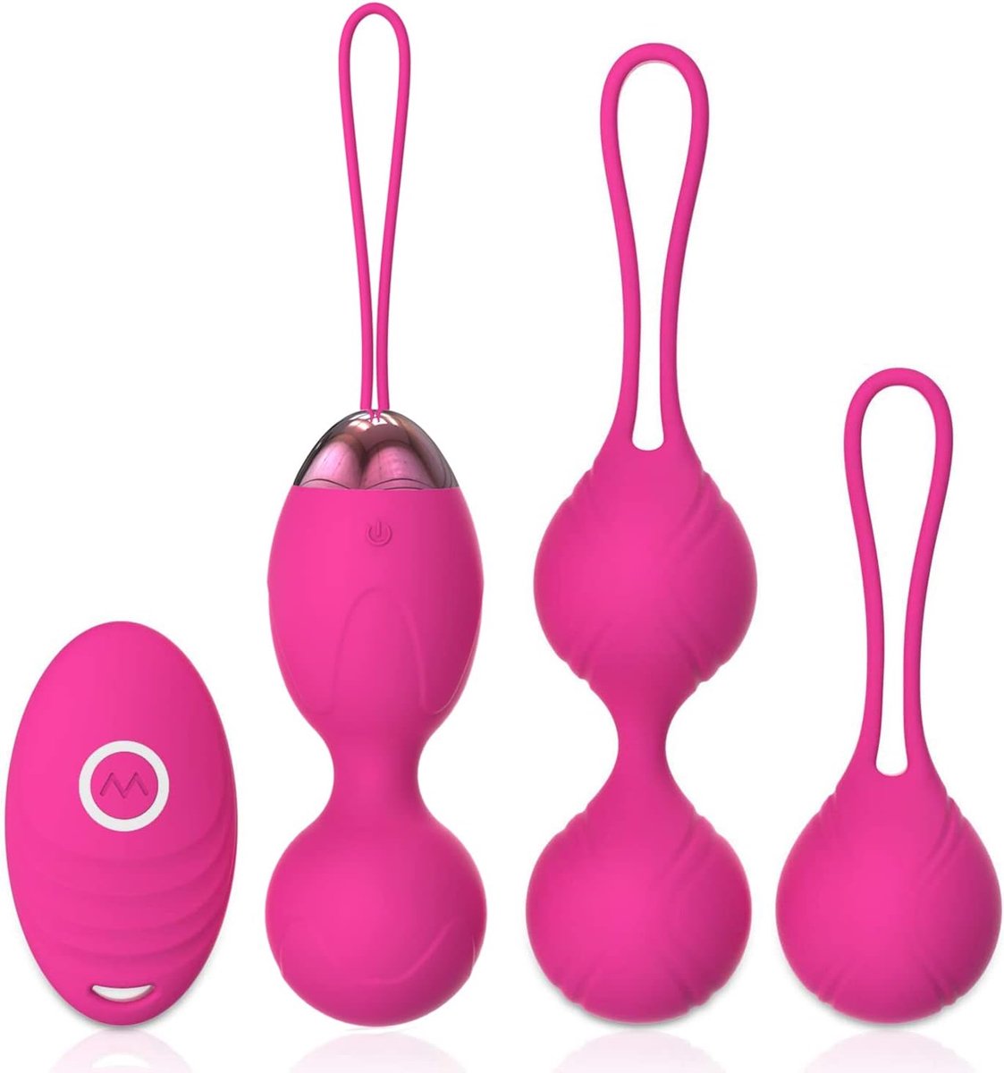 Bekkenbodemtrainer voor vrouwen met afstandsbediening - siliconen kegels - 10 trilmodes - verbeter blaascontrole - ShopVlot