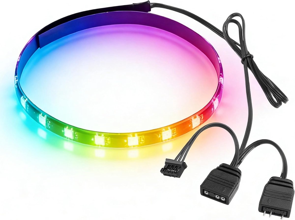 LED Strip 40cm - Magnetisch - Silicone - Prachtige RGB verlichting voor PC - ShopVlot
