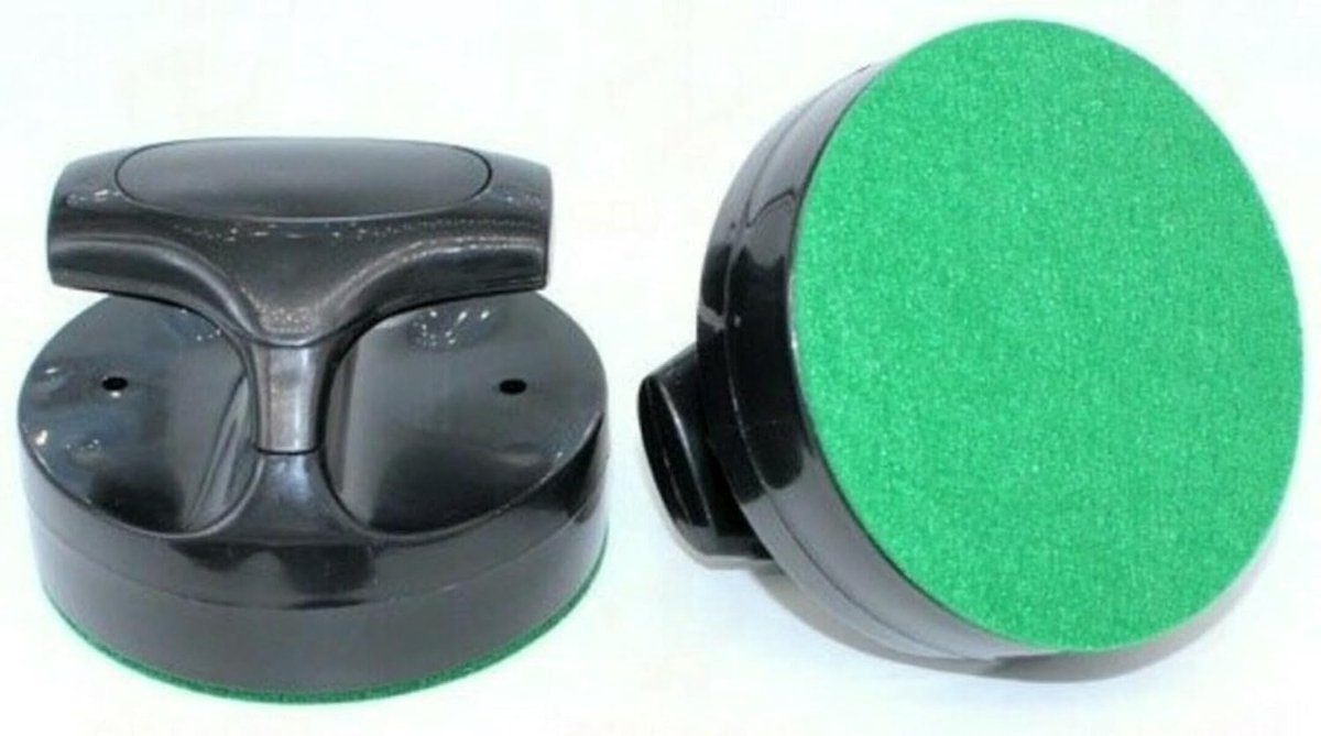 Air hockey pusher 96mm - Deluxe zwart - T-handvat - Geschikt voor 6 en 7 ft tafels - ShopVlot