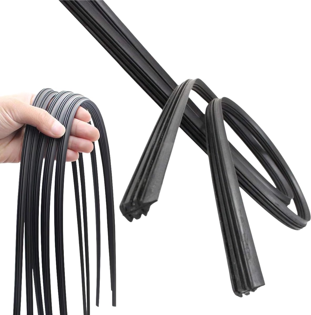 Ruitwisserrubber vervangset 800 mm - universeel - eenvoudig te snijden - vervang oude rubbers - ShopVlot