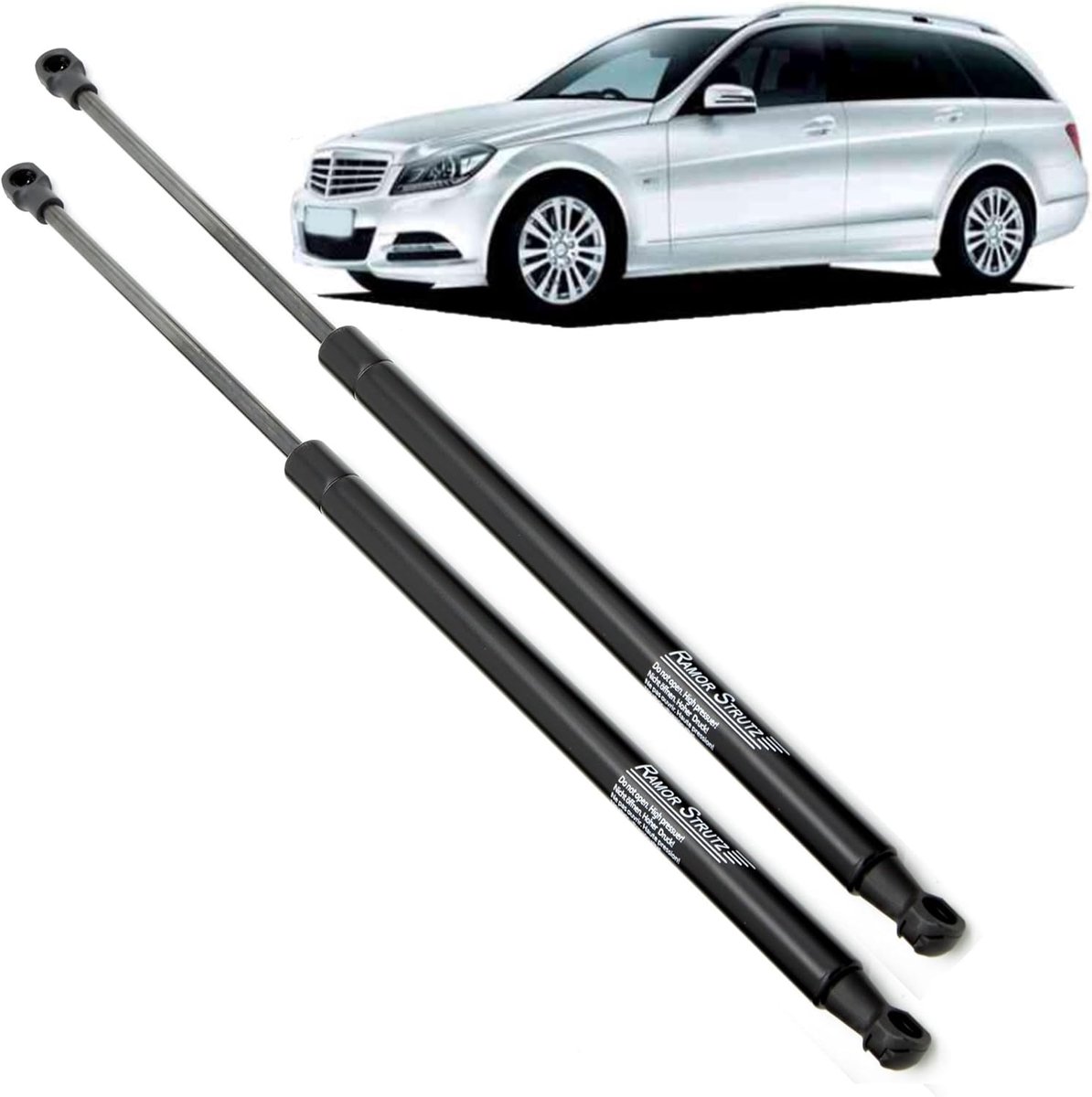 Gasveer Demper Achterklep 500mm - Vervanging voor Mercedes C Klasse T-modell S205 2014-2020 - Gemakkelijke installatie - ShopVlot