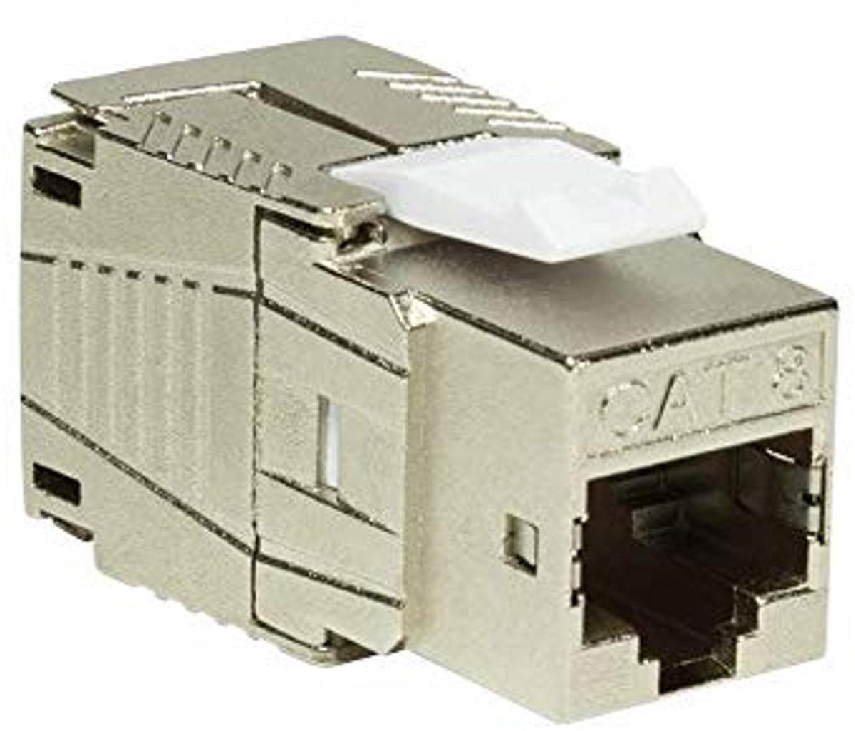 Netwerk RJ45 LAN flush-mounted socket - CAT 8.1 volledig afgeschermd - toolless ontwerp - ShopVlot
