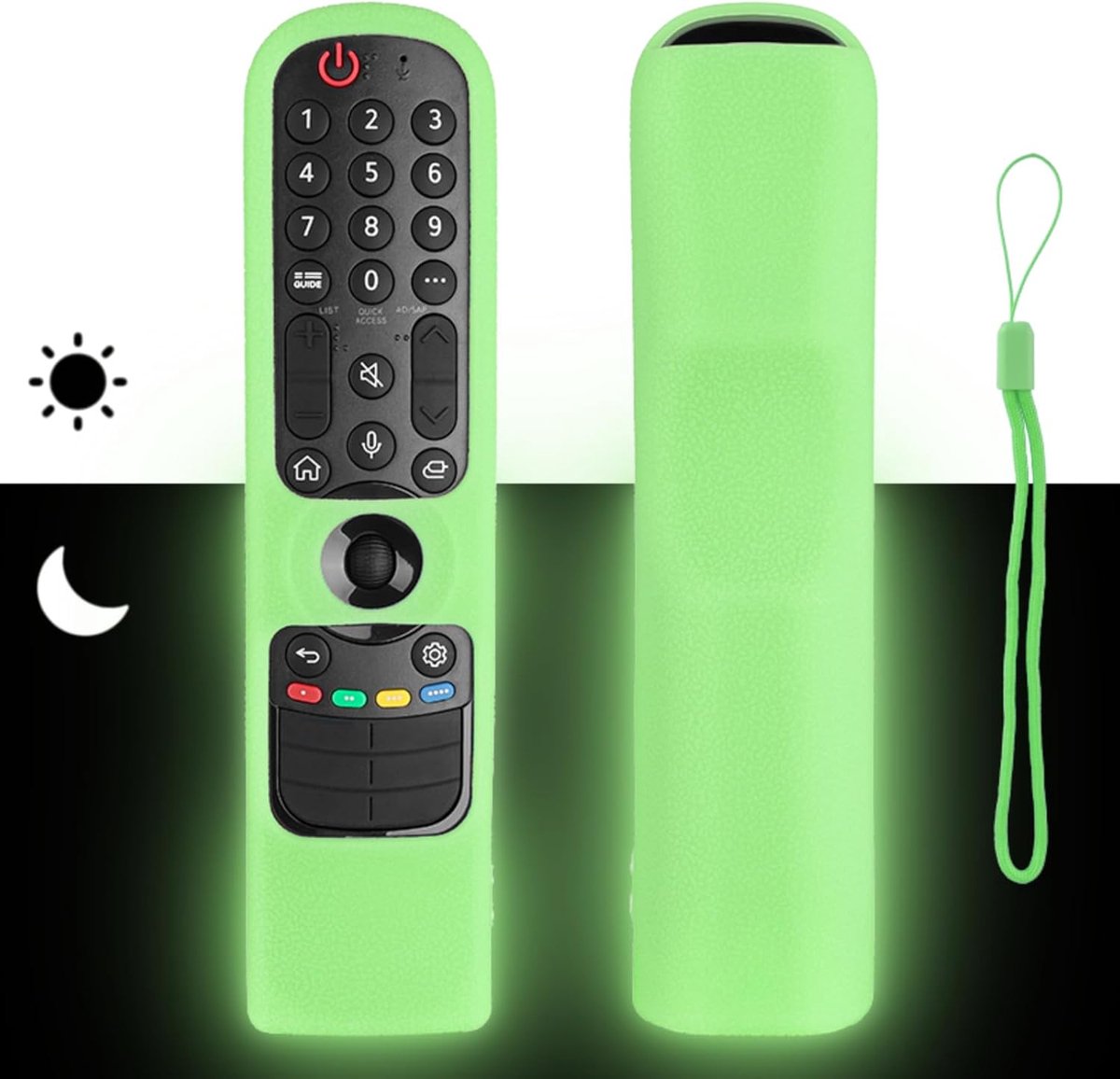Afstandsbediening hoes - fluorescerend - schokbestendig - bescherming voor LG Smart TV - ShopVlot