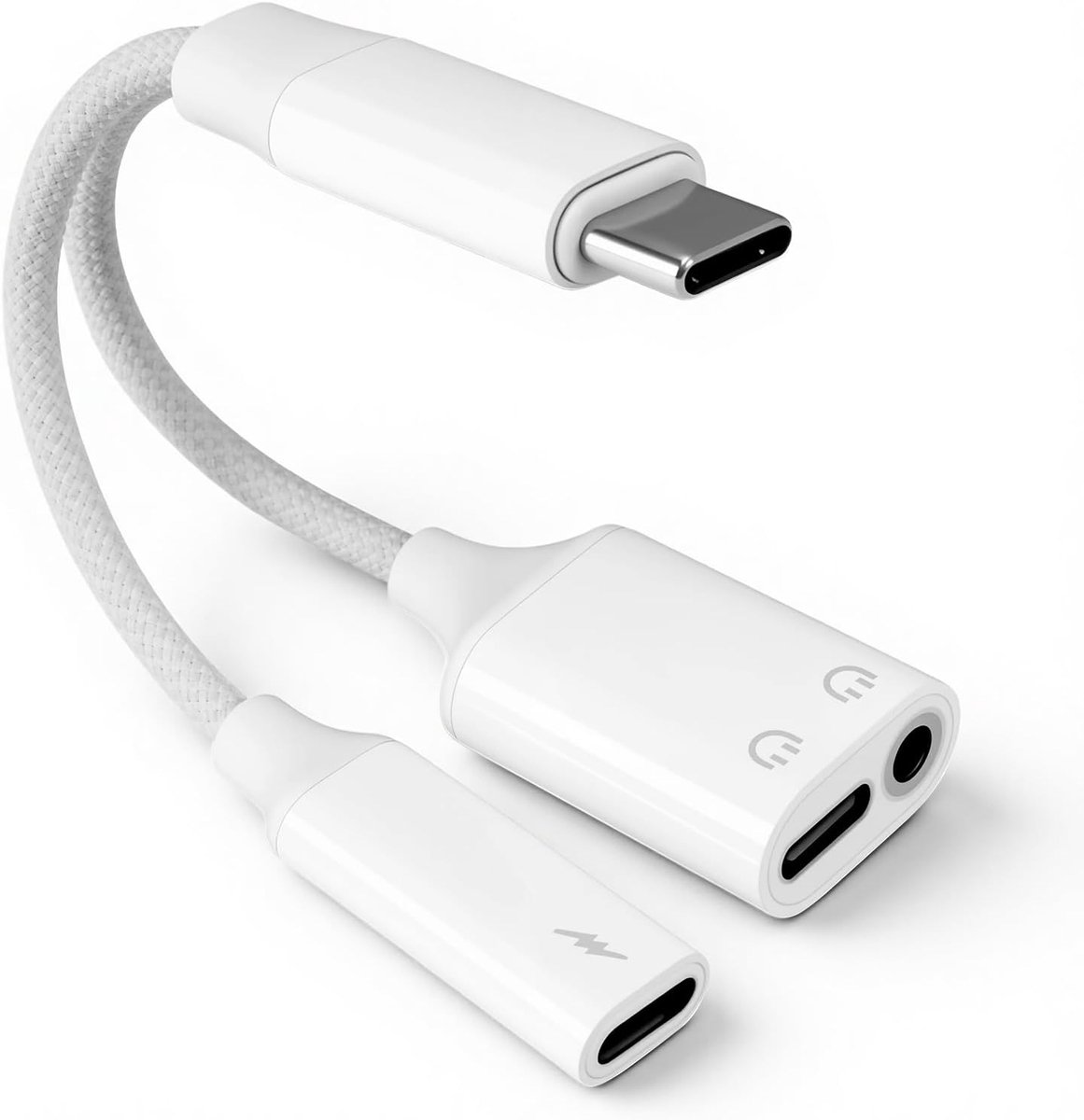 USB C naar jack adapter 2-in-1 - met 3.5 mm en type C aansluiting - PD 60W snel opladen - ideaal voor gaming - ShopVlot