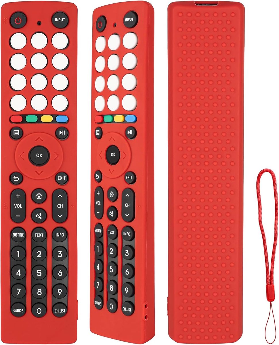 Afstandsbediening hoes voor Hisense TV - silicone - schokbestendig - beschermt tegen val- en stootschade - ShopVlot