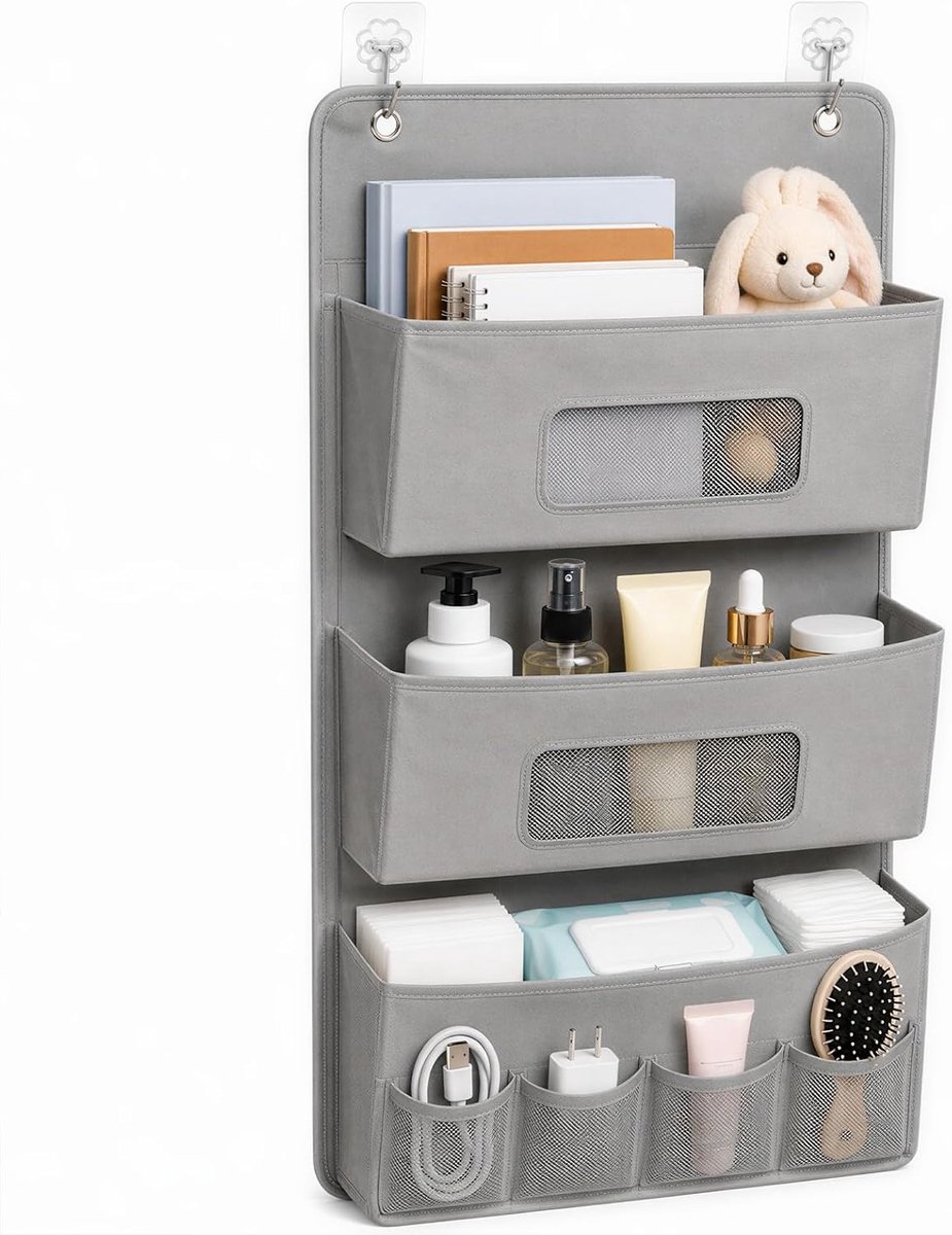 hangorganizer 40 x 90 cm - 3-laags - Oxford-stof - zonder boren, ideaal voor deur - ShopVlot