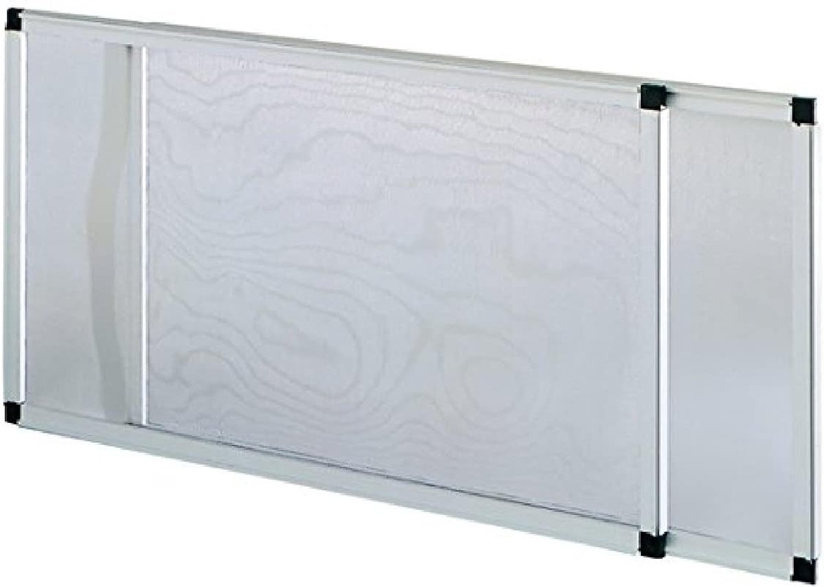 SnelShoppen - Verlengbaar Vliegenraam 50x70 cm, Anodiseerd Aluminium, Ideaal voor Tuin, Keuken, Camping, Kinderen, Hoogte 70-135 cm