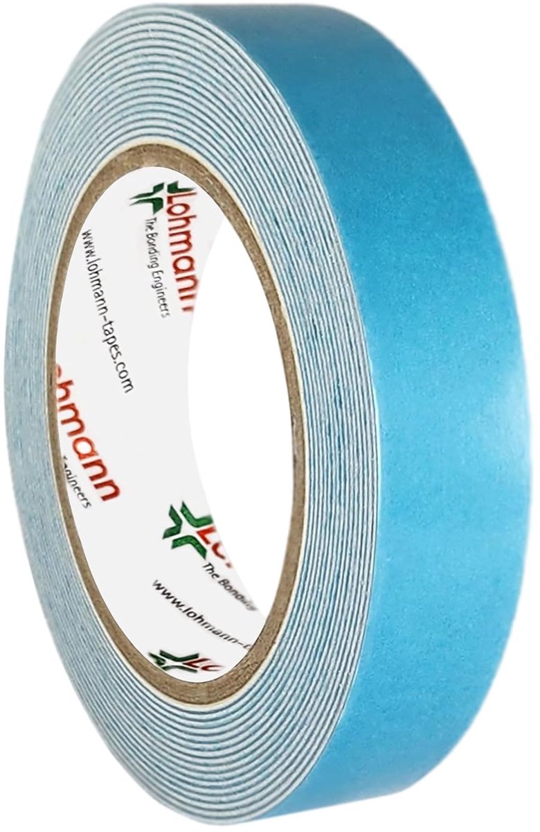 Dubbelzijdige tape 1 mm dik - witte PE-schuim - sterke hechting - ideaal voor spiegels - ShopVlot