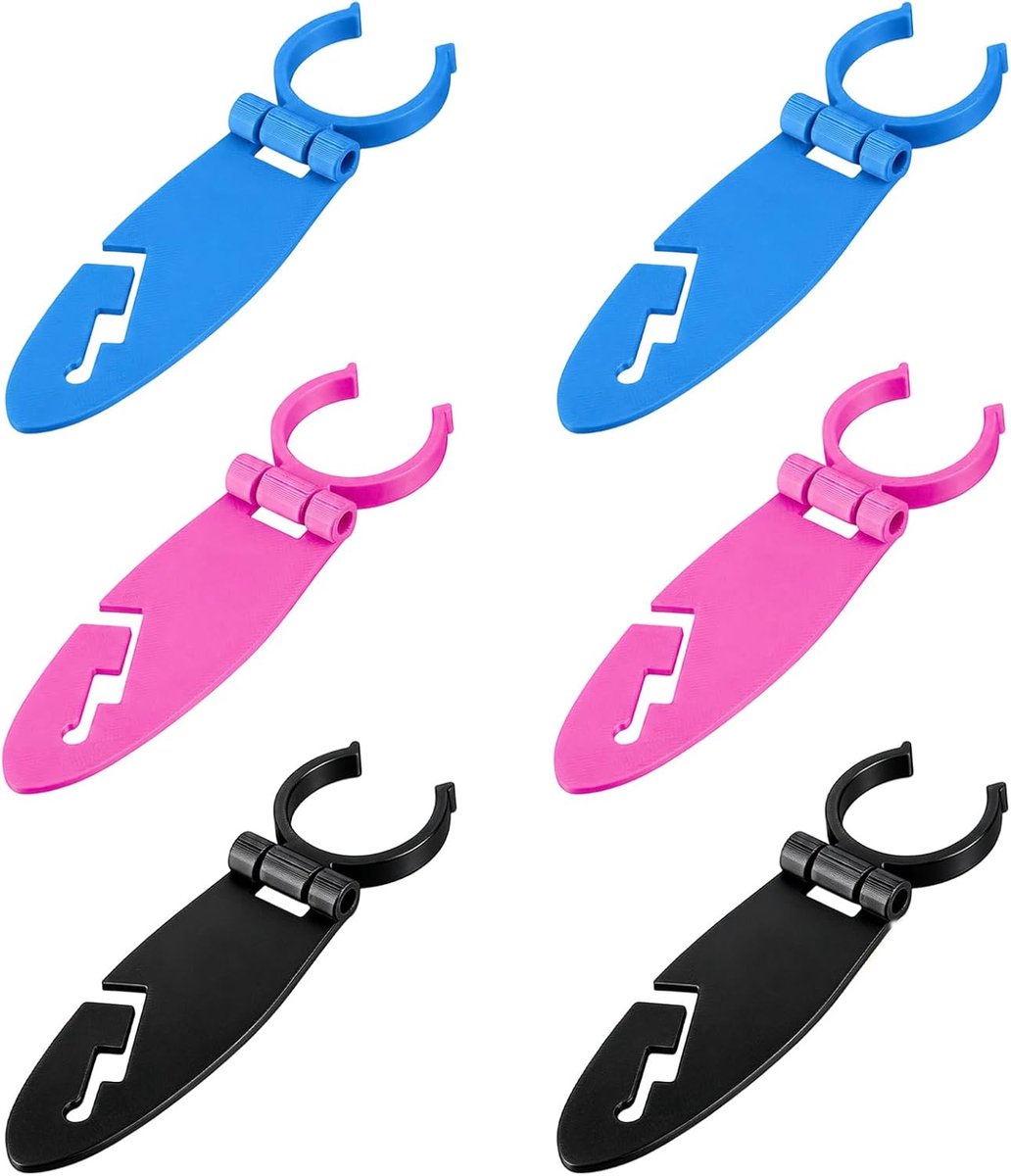Claoner Kajak peddelclips - 6 stuks - Universele bevestigingsclips - Eenvoudig te installeren - Voor peddelaccessoires