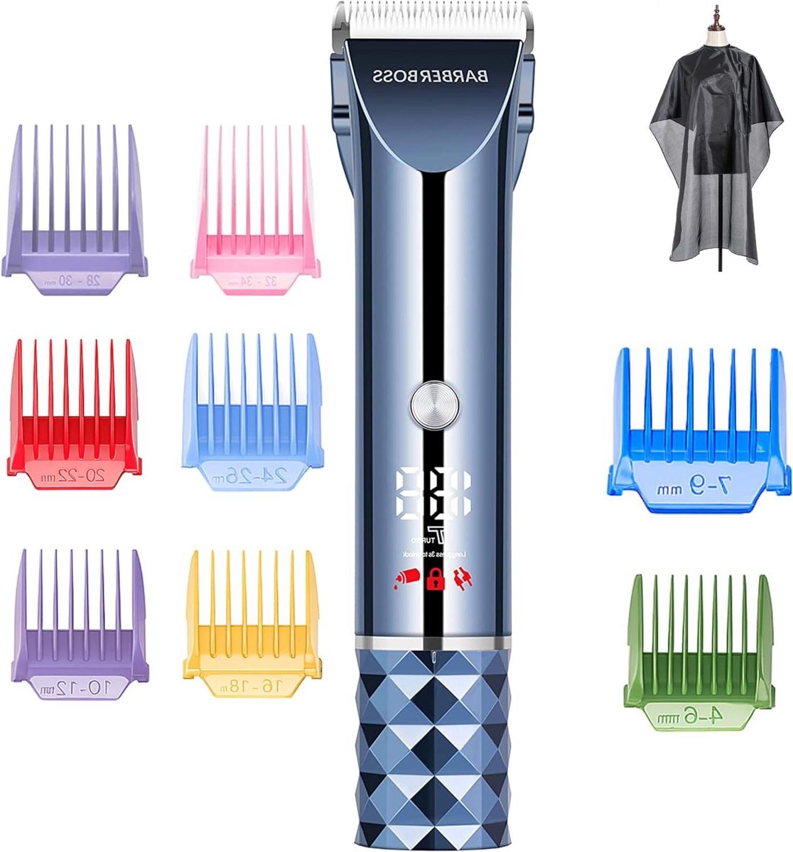 Haar en Baard Trimmer - Grooming Kit Heren - Persoonlijke Verzorging - Dubbele Snelheid Turbo - 0.8mm - 34mm - Metaal