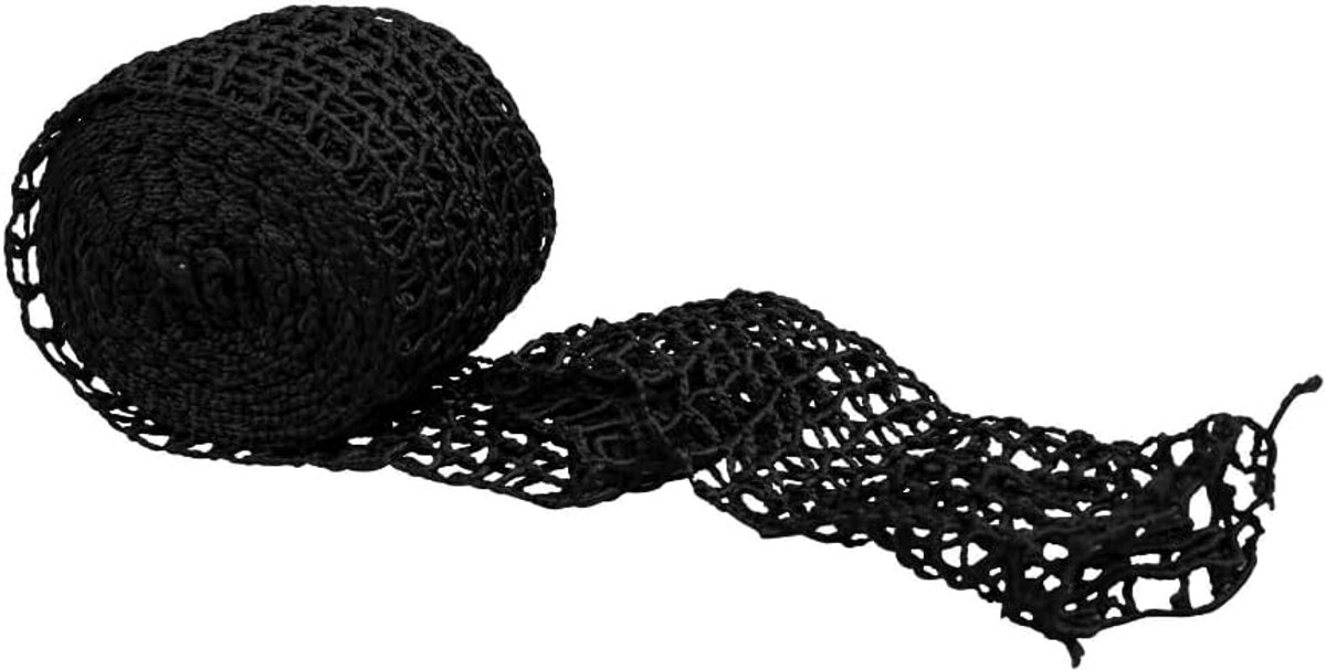 Vleesnet 5m x 18cm - zwart - hittebestendig tot 220°C - ideaal voor vleeswaren - ShopVlot
