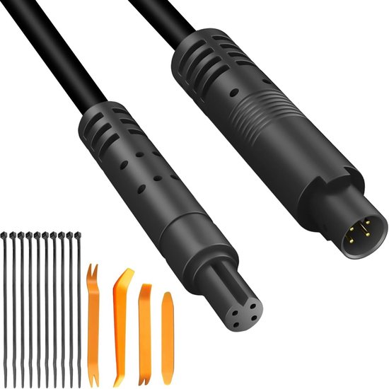 Achteruitrijcamera kabel 5 m - 4-polig - voor auto en vrachtwagen - geschikt voor dashcam - ShopVlot