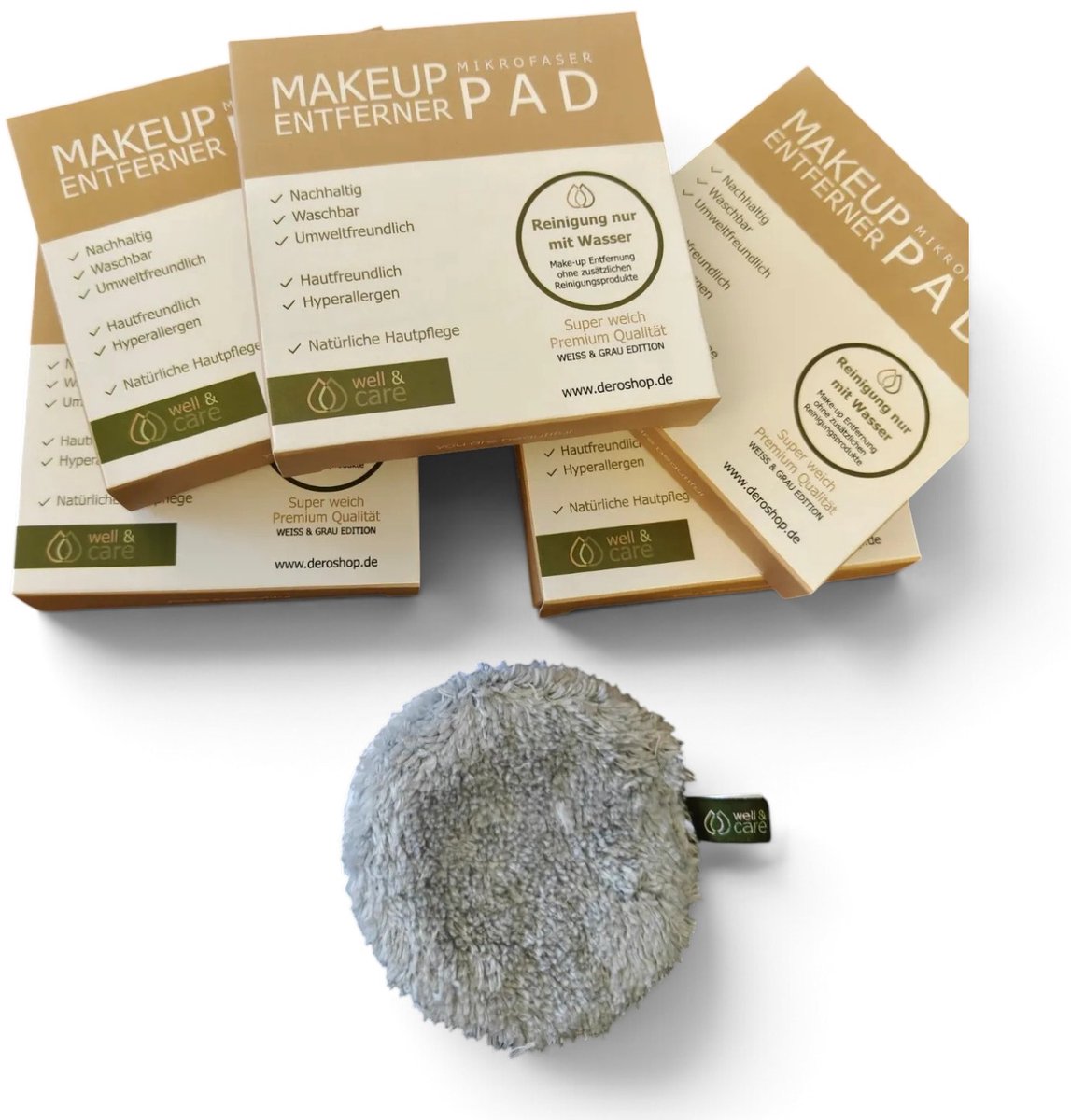 5x XL Make Up Remover Pads Herbruikbaar en Wasbaar 95 graden