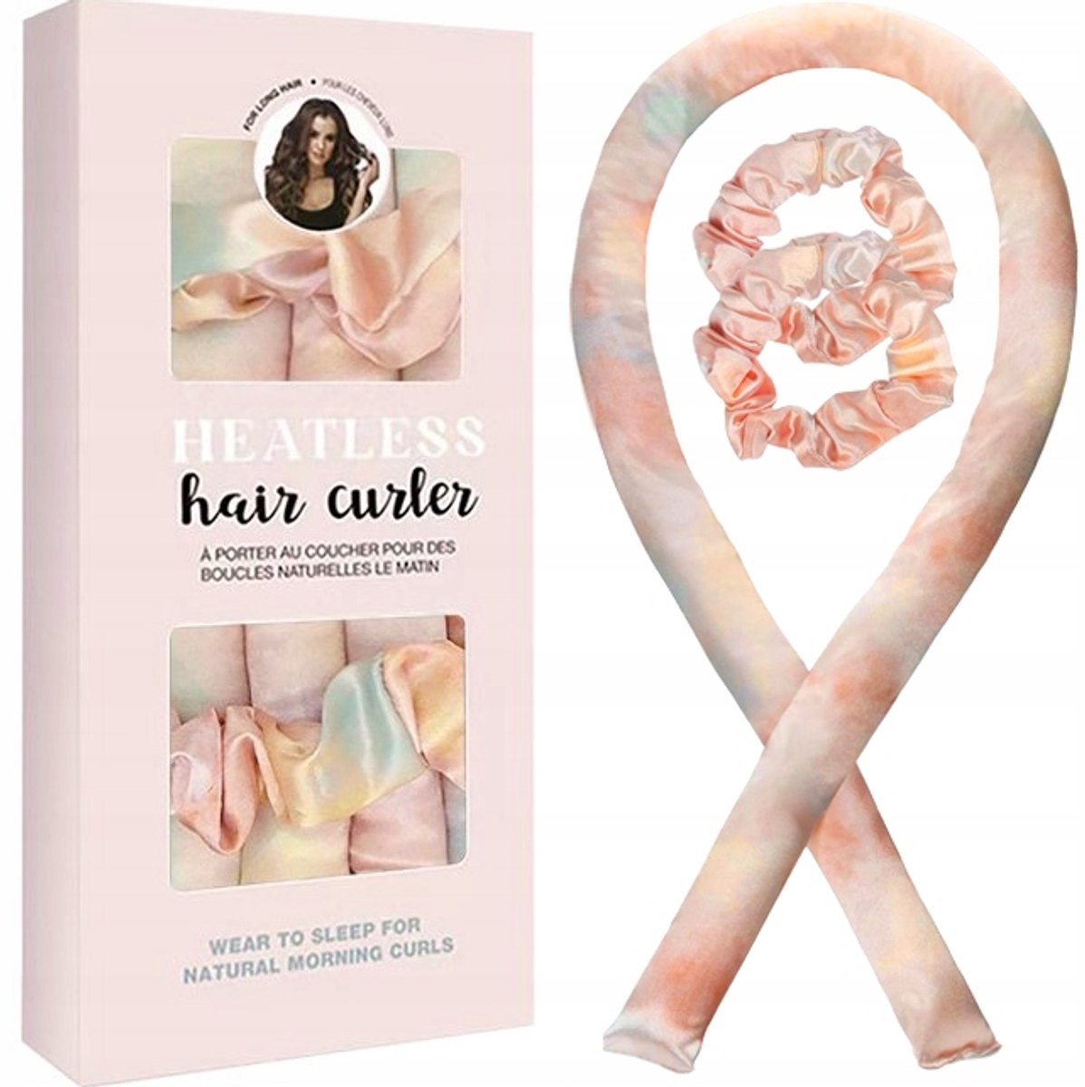 Heatless Haarroller Satin Set - Zachte Krullen Zonder Hitte