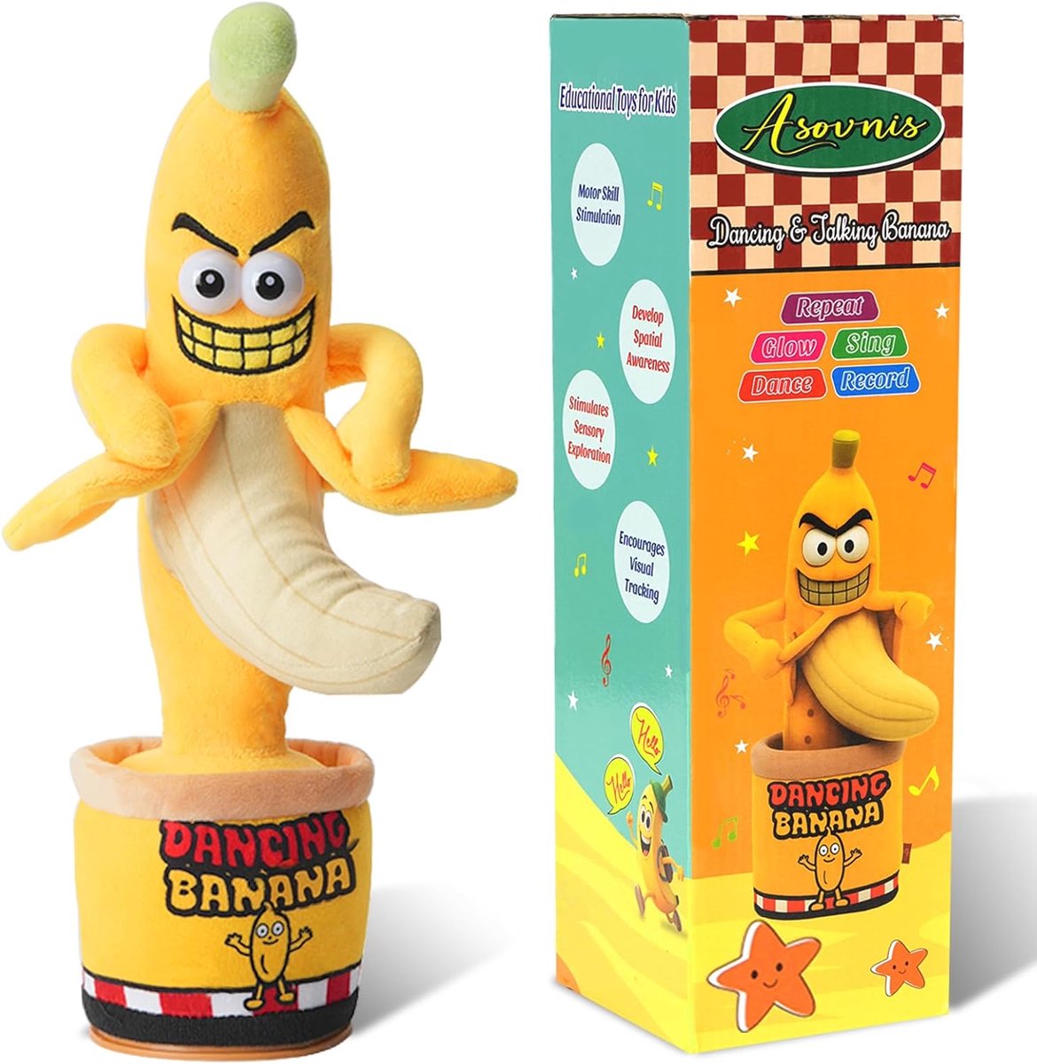 Desktop decoratie banaan - kleurrijk - vrolijk ontwerp - perfect voor kantoor of thuis - ShopVlot