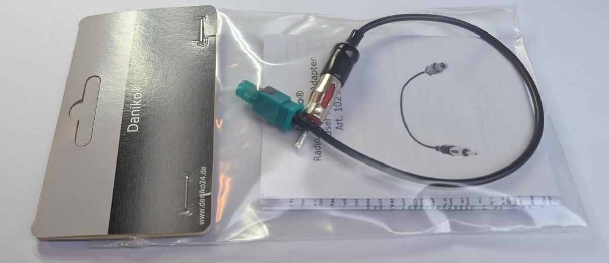 radio antenne adapter fakra din iso plug - geschikt voor Audi/VW/Skoda/Opel/Mercedes/BMW - eenvoudig te installeren - ShopVlot