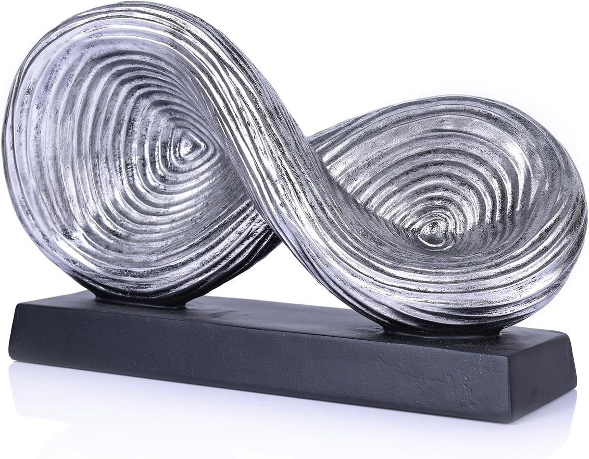 Abstracte halsketting decoratie - hars knoop sculptuur - neutrale woonstijl - uniek accent voor woonkamer - ShopVlot