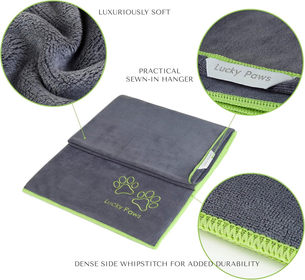Hondendroogdoek Extra Groot 140x70cm - Microvezel - Super Absorberend - Ideaal voor na het bad - ShopVlot
