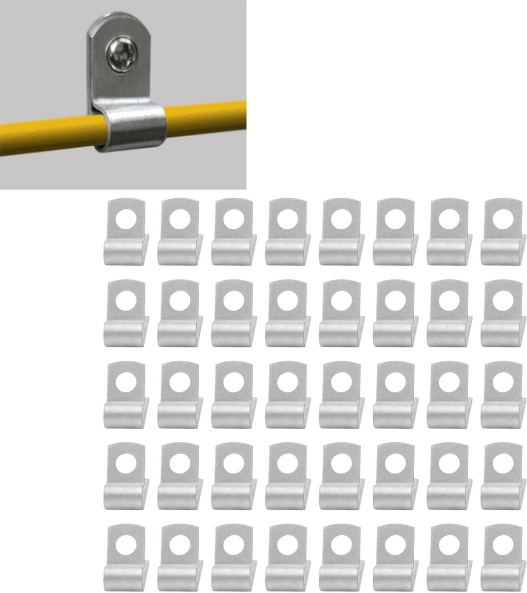 Metaalklemmen 3/16 1/4 5/16 3/8 Inch - 40 Stuks Assortiment - Eenvoudig te Installeren - Ideaal voor Universele Motoren - ShopVlot