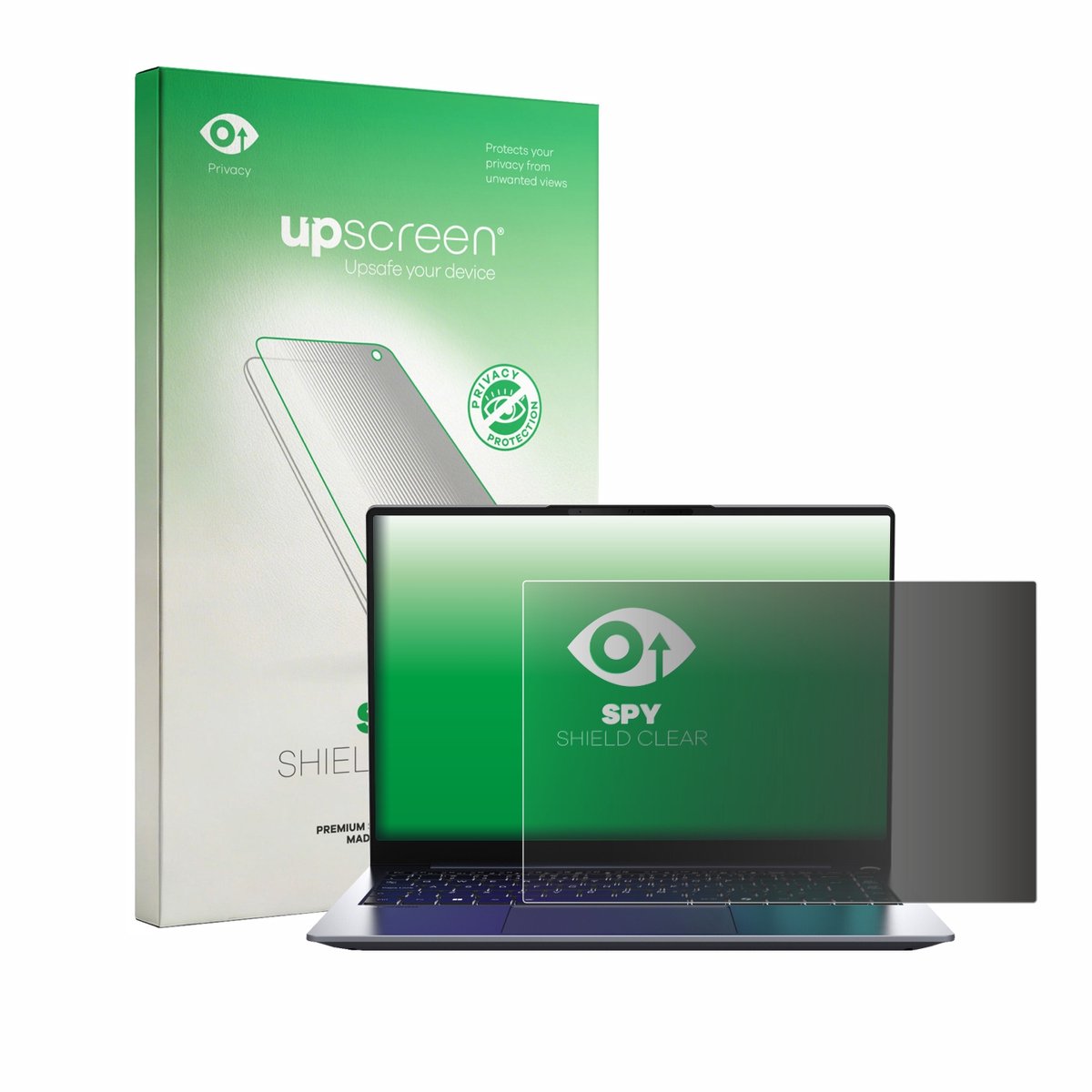 upscreen - privacy screenprotector voor MEDION SPRCHRGD 14 S2 - Folie Beschermfolie Blauwlichtfilter
