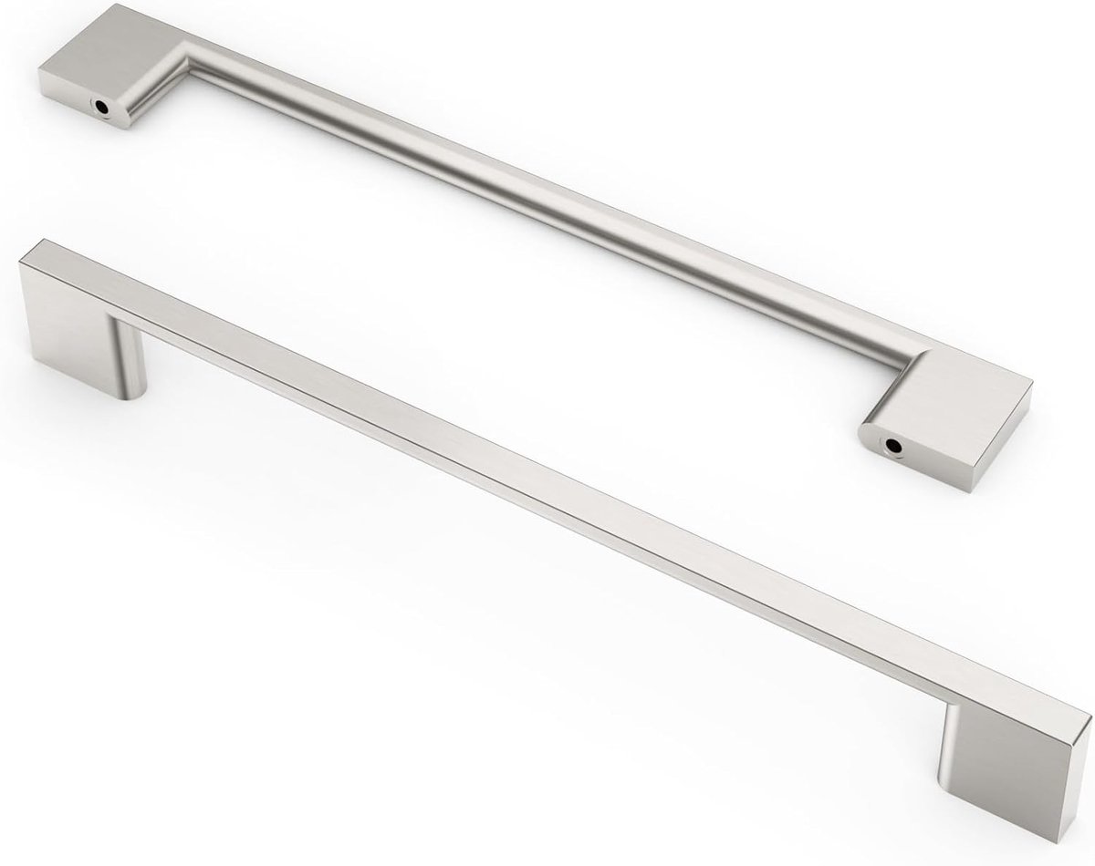 Keukenladenhandgrepen 192mm - Verchroomd - Modern design - Perfect voor kasten en lades - ShopVlot