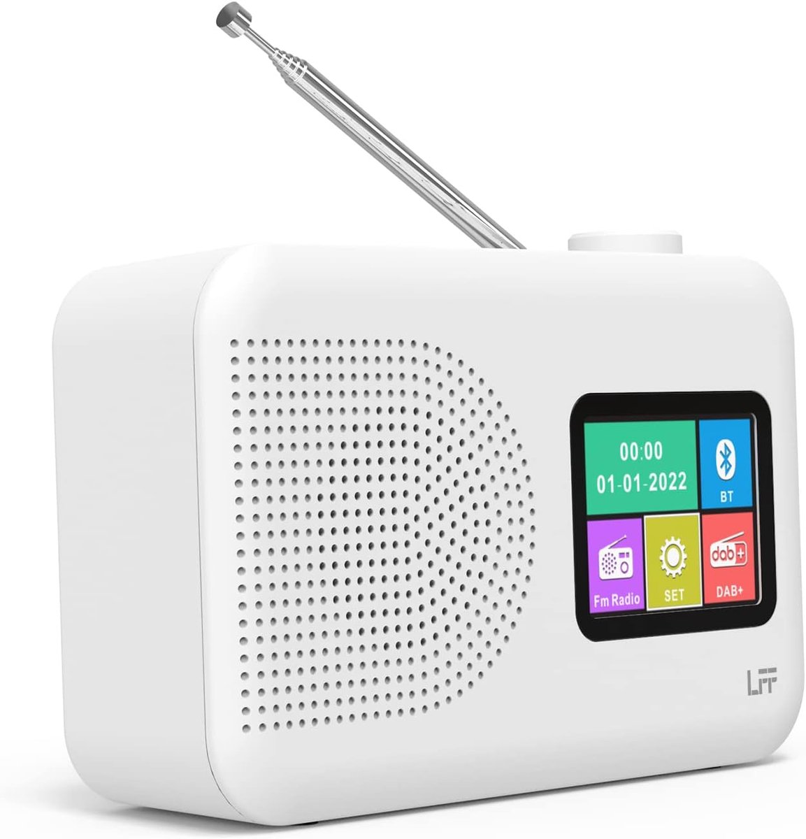 Digitale radio DAB+ & FM - Compacte keukenradio - Bluetooth en kleurenscherm - Geniet van kristalhelder geluid - ShopVlot