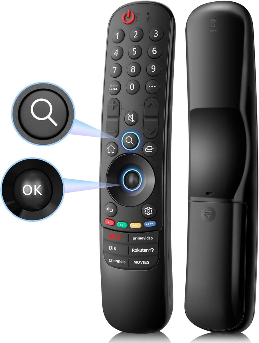 Vervangende LG Smart-TV afstandsbediening - Universele afstandsbediening - Geschikt voor OLED QNED NanoCell 4K - ShopVlot