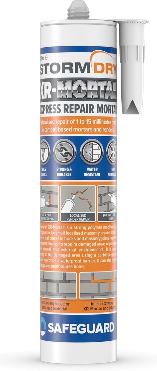 Waterdichte Reparatiemortel - 310ml Tube - Grijze Zandmix - Eenvoudig te gebruiken - ShopVlot