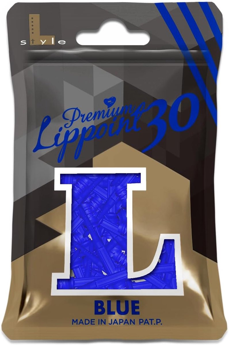 Lippoint pijlpunten long - 30 mm - kleur blauw - extra grip en robuust - ShopVlot