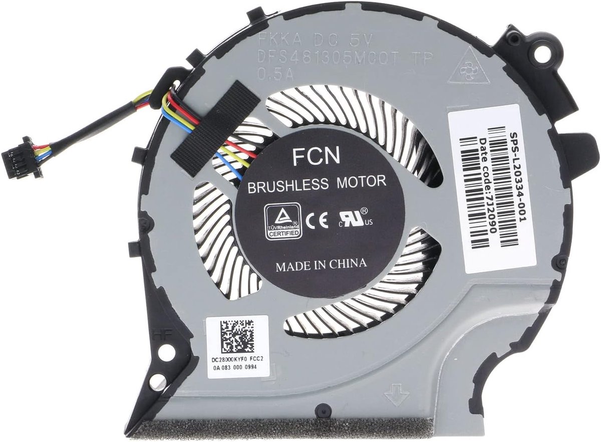 GPU Koelventilator - L20334-001 - Voor HP Pavilion 15-CX - Betrouwbare koeling voor optimale prestaties - ShopVlot