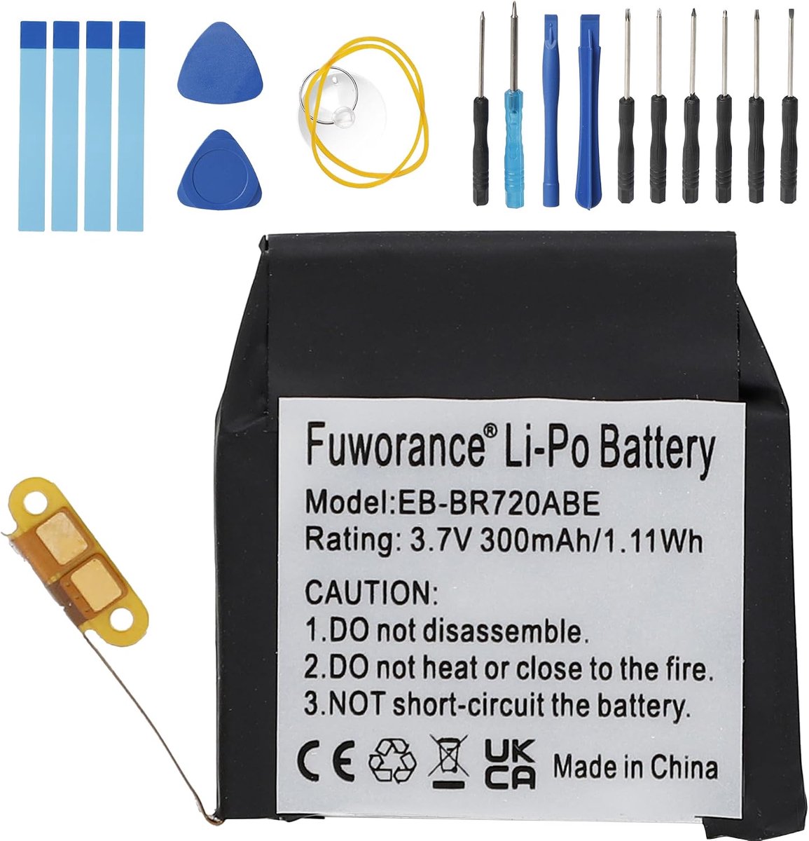 Vervangende batterij 300mAh 3.7V - Hoogwaardige cellen - Duurzame prestaties - Perfect voor Samsung Galaxy Gear S2 - ShopVlot