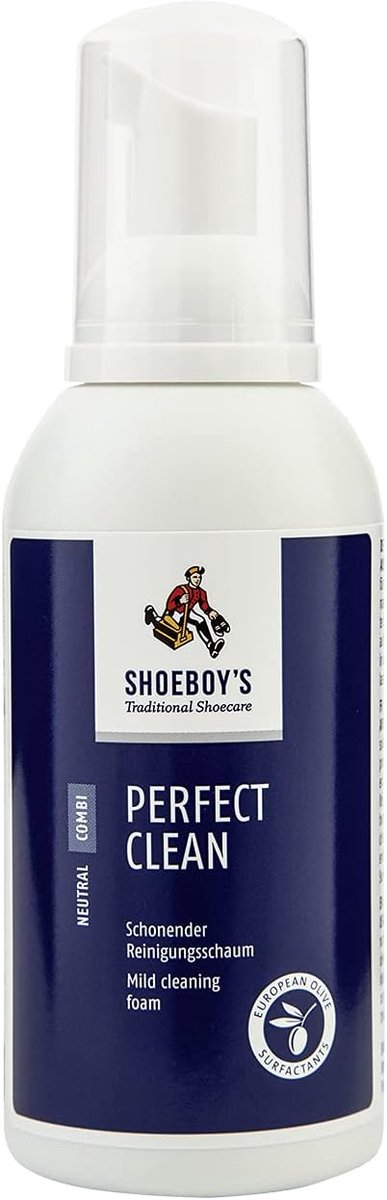 Schoenreiniger schuim - kleurloos - 150 ml - voor leer en textiel - ideaal voor schone schoenen - ShopVlot