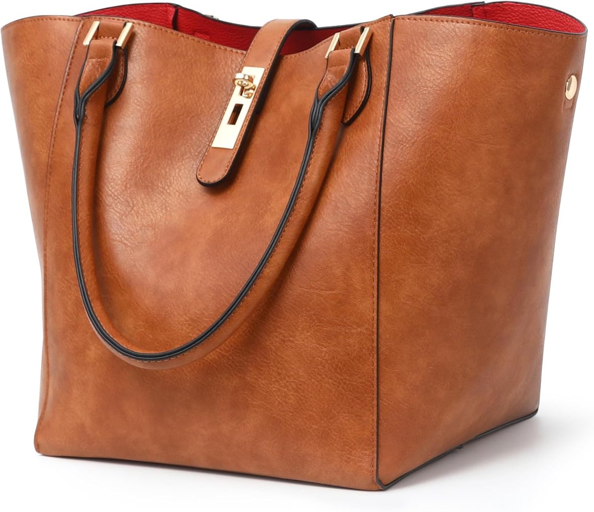 Dames crossbody schoudertas - leer - hobo stijl - ideaal voor dagelijks gebruik - SnelShoppen