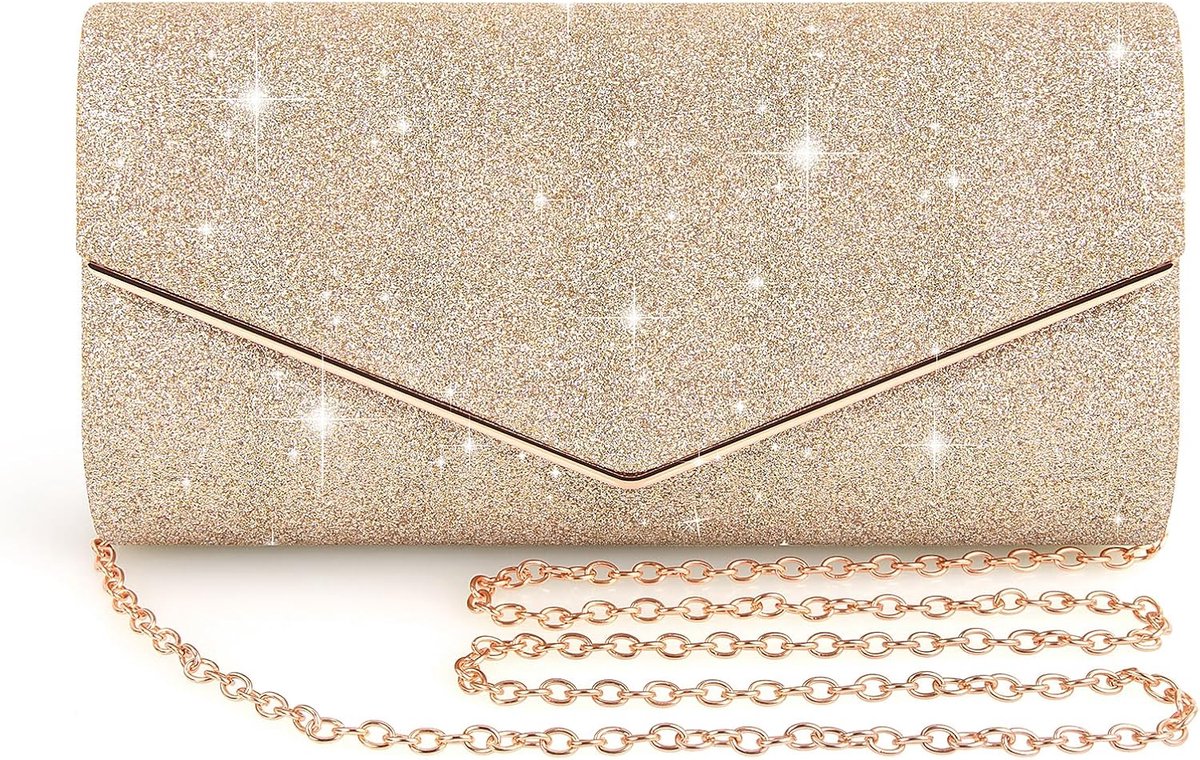 Clutch bag voor dames - Sequins - Enveloptas - Perfect voor feesten - SnelShoppen