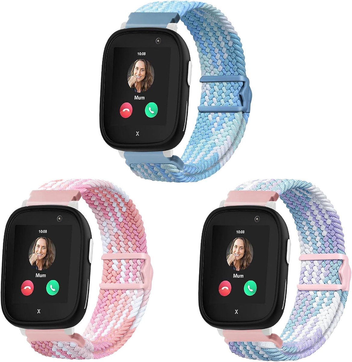 Gevlochten Nylon Bandjes 20 mm - Waterdicht - Comfortabel en Duurzaam - Vervangingsband voor Xplora X6 - SnelShoppen