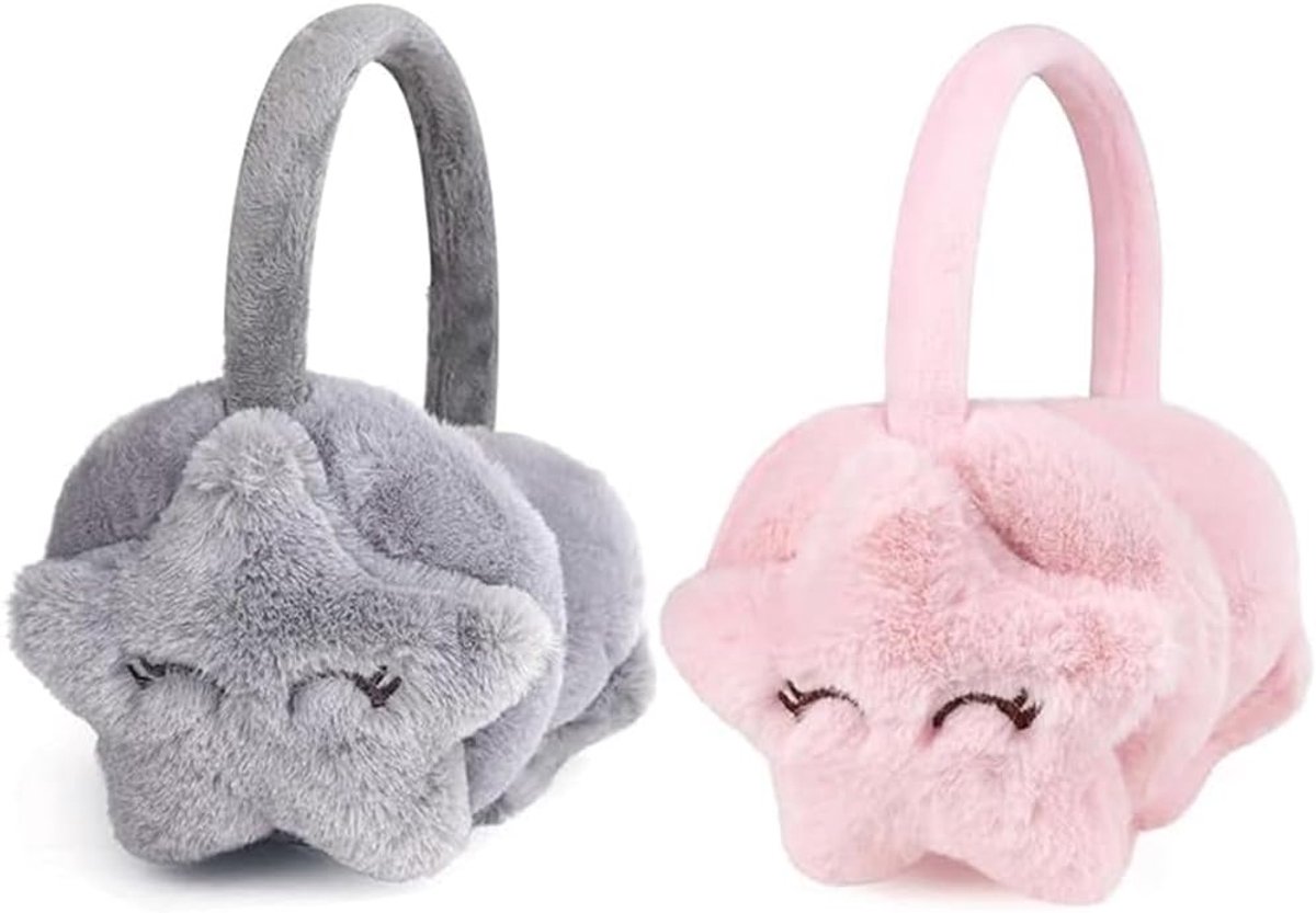 Winter oorkappen 2-pack - kindermaat - verstelbaar - houdt oren warm - SnelShoppen