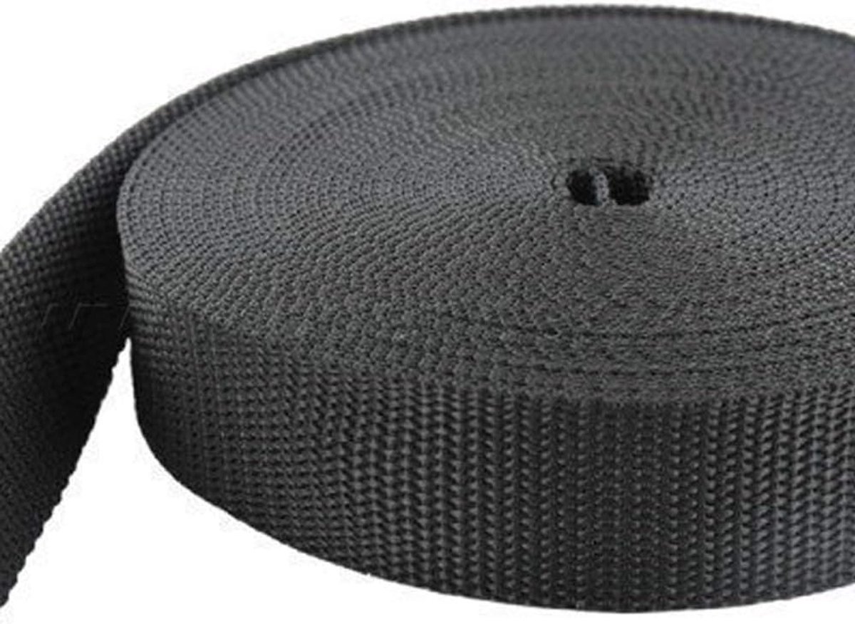 ggm PP Belt 10 m x 30 mm Black - 1.4 mm Thick - Polypropylene Belt UV Resistant - ShopVlot