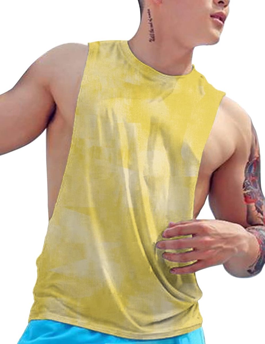 Drop Armsgat Sneldrogende Tanktop voor Training Mouwloze Spier Shirts