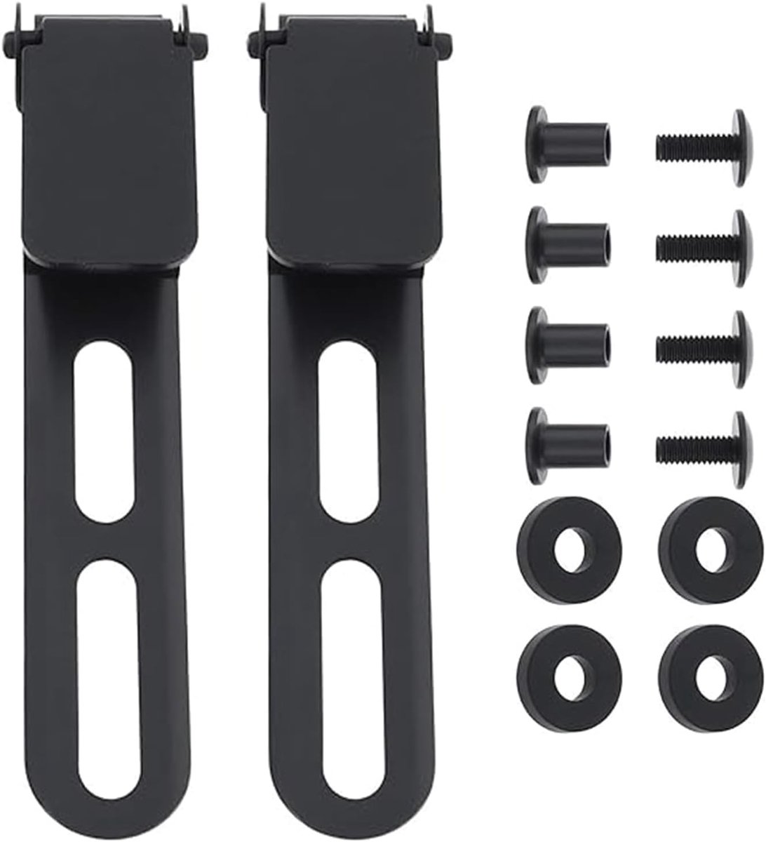 Holsterclip, 2 vaste lemmetclips met sluitringen, heuptas, draagbare clip, achterste schede, clip voor camping, outdoor-uitrusting