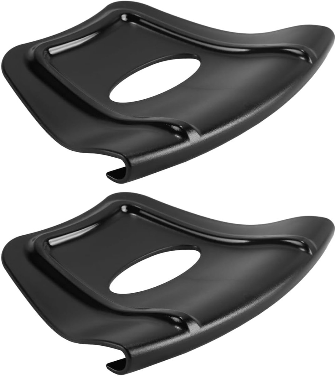 2 stuks velgbeschermers voor autowielen, dubbele convexe rib, antislip randbeschermers voor autovelgen, zwart